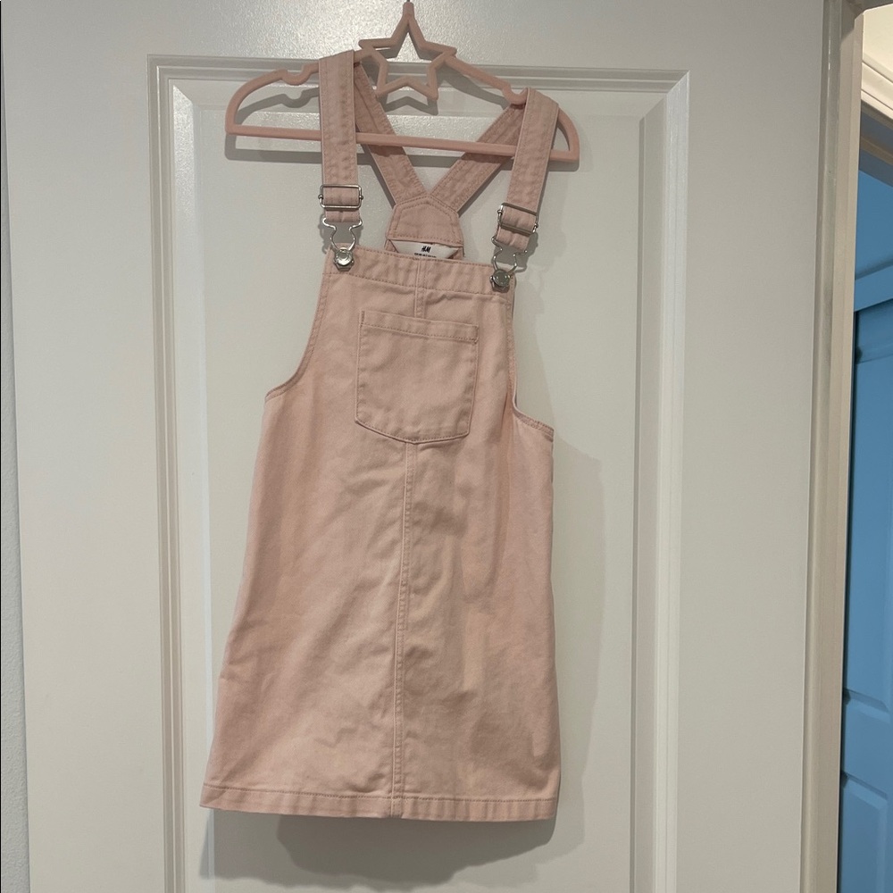 H&M Light Pink Kids Overall Dress